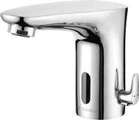 Robinetterie électronique de lavabo Schell MODUS E saillie 120 mm chromé