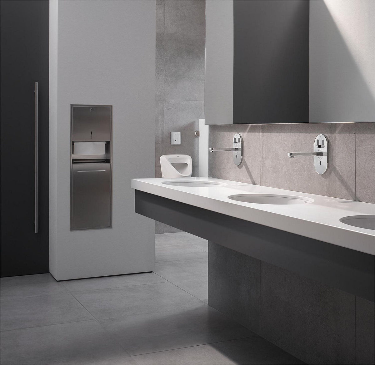 Urinoir GROHE Bau Keramik, alimentation par l'arrière, 355×552×337 mm, blanc alpin - vue 2