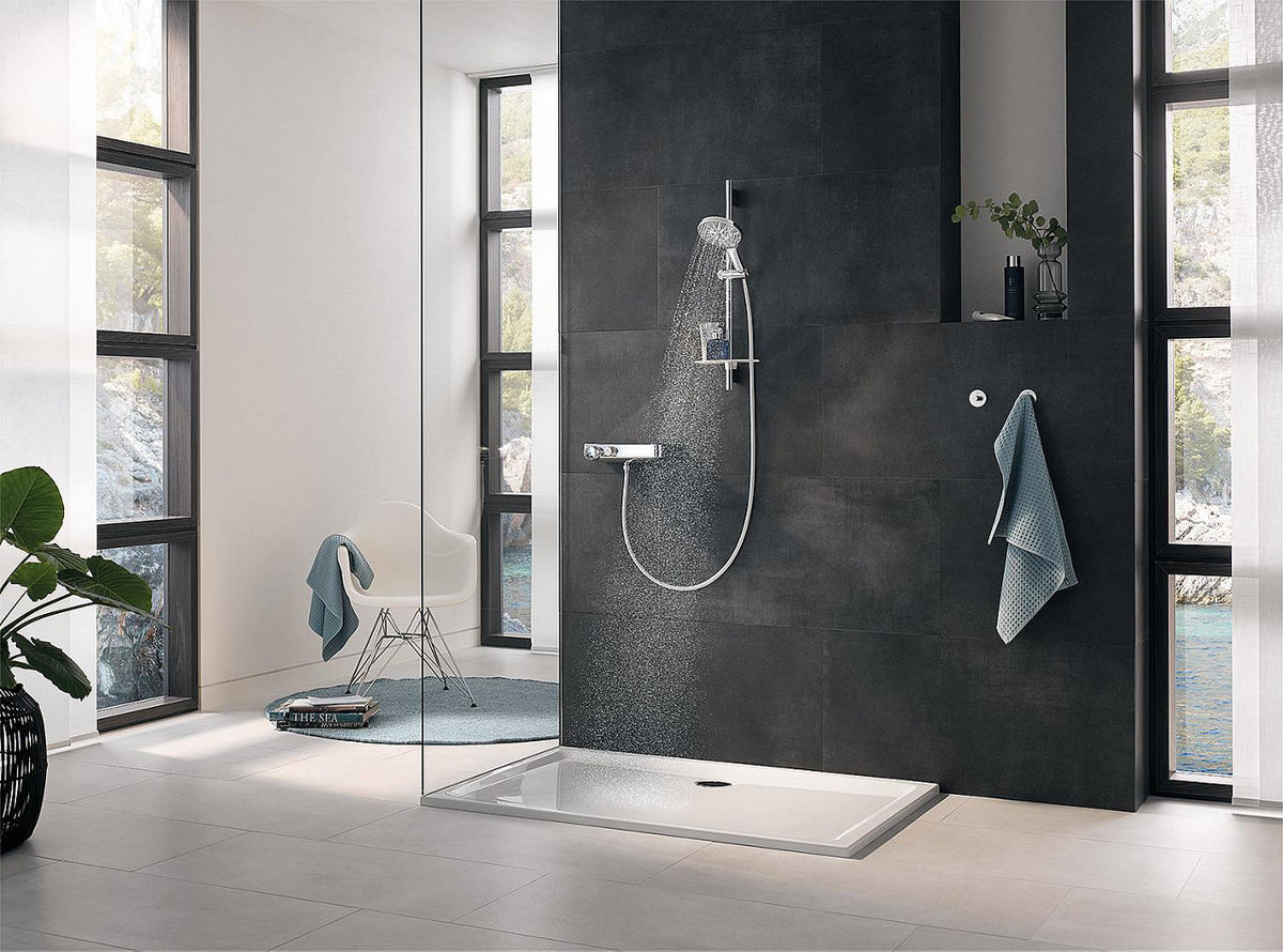 Grohe Rainshower Duschset 150 Brausestange 600 mm 3 Strahlarten Ø 150 mm Chrom