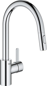 Mitigeur d'évier Grohe Eurosmart Cosmopolitan avec douchette extractible, commande latérale, chromé