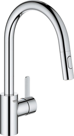 Mitigeur d'évier Grohe Eurosmart Cosmopolitan avec douchette extractible, commande latérale, chromé