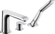 Mitigeur bord baignoire 3 trous Hansgrohe Metris saillie 194 mm chromé