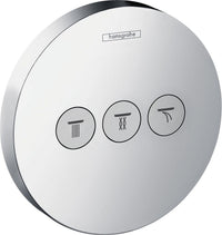 Vanne d'arrêt encastrée Hansgrohe ShowerSelect S Set de finition 3 sorties chromé