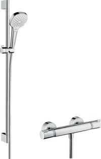 Hansgrohe Croma Select E Vario Brausestange 900 mm Thermostat-Duschsäule Chrom