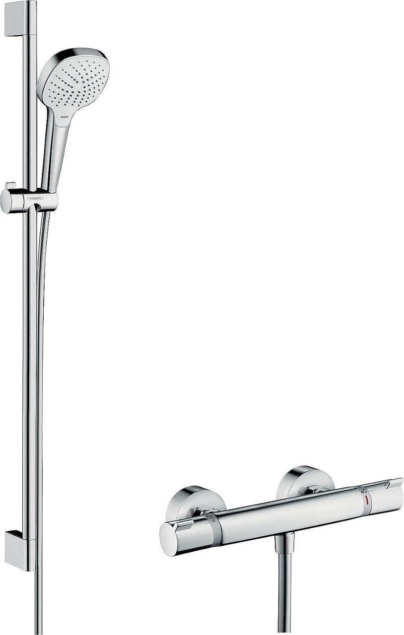 Hansgrohe Croma Select E Vario Brausestange 900 mm Thermostat-Duschsäule Chrom