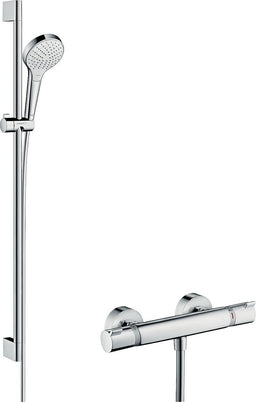 Thermostatique douche Hansgrohe Croma Select S Vario barre 900 mm, douchette Ø 110 mm chrome