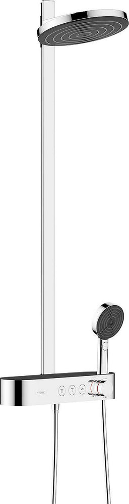 Hansgrohe Pulsify 260 2jet ShowerSystem with thermostat, Ø 260 mm chrome overhead shower