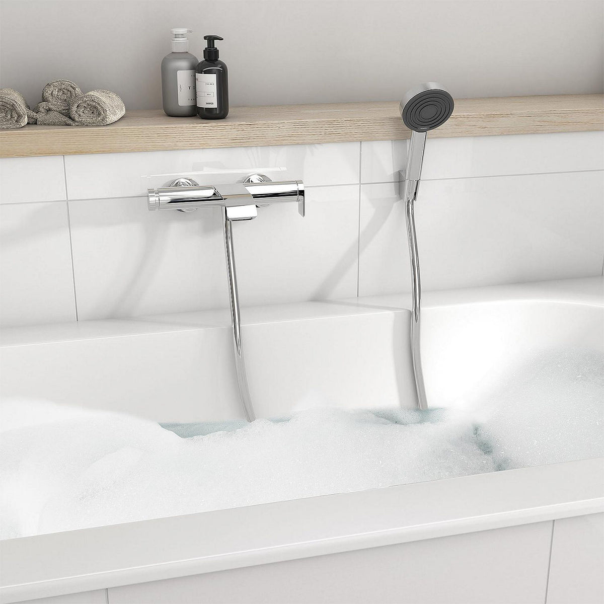Set de douchette Hansgrohe Pulsify 105 avec support