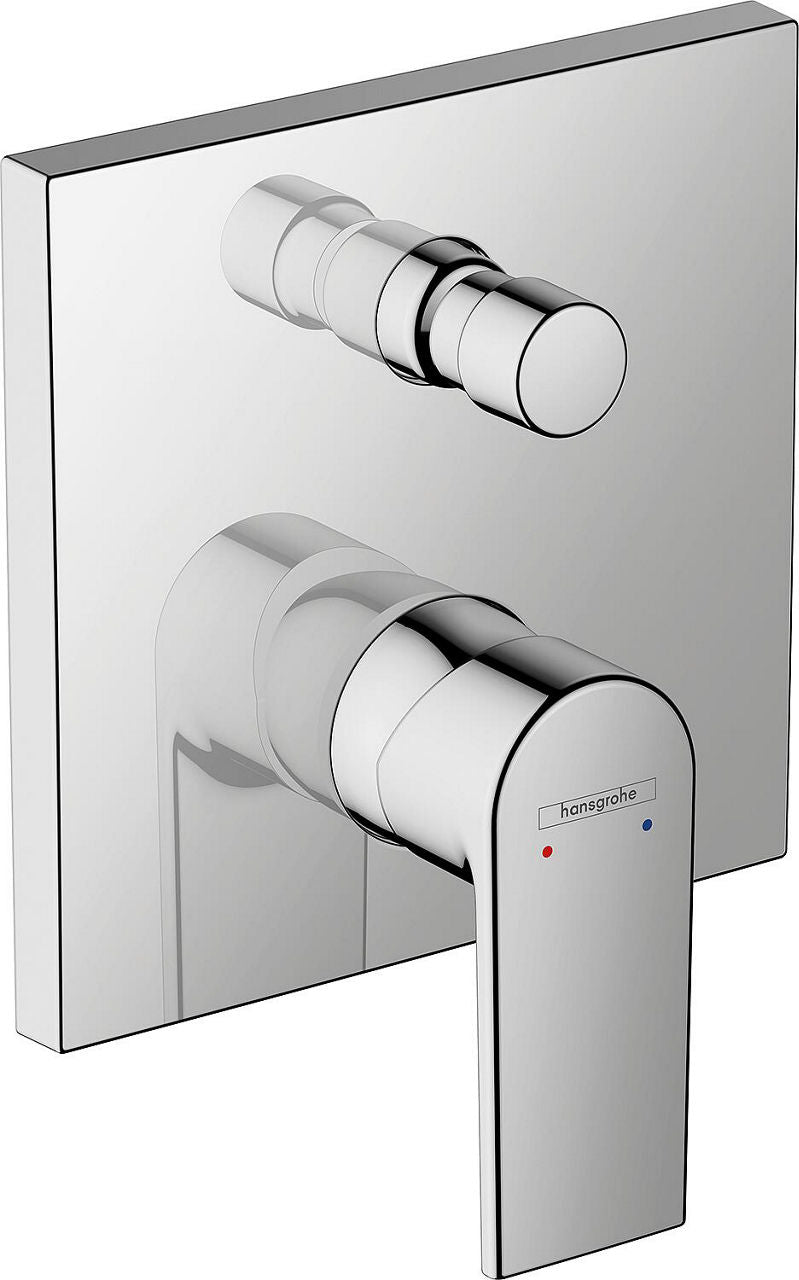 Mitigeur bain/douche encastré Hansgrohe Vernis Shape rosace 156x156 mm chromé