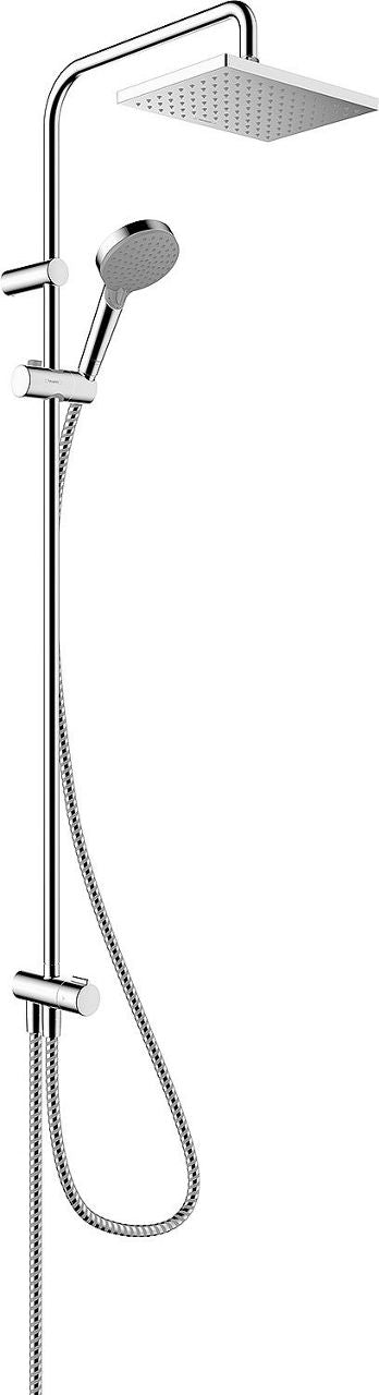 Hansgrohe Vernis Shape 230 Reno shower column with hand shower + 230x170mm overhead shower, chrome