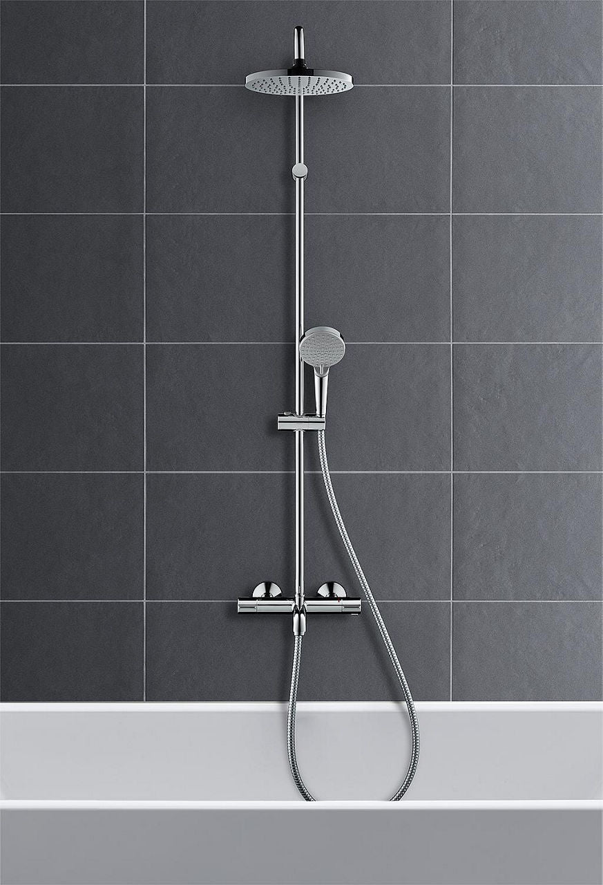 Hansgrohe Vernis Blend 200 1jet Thermostatic Bath Shower Column Chrome Ø 205 mm