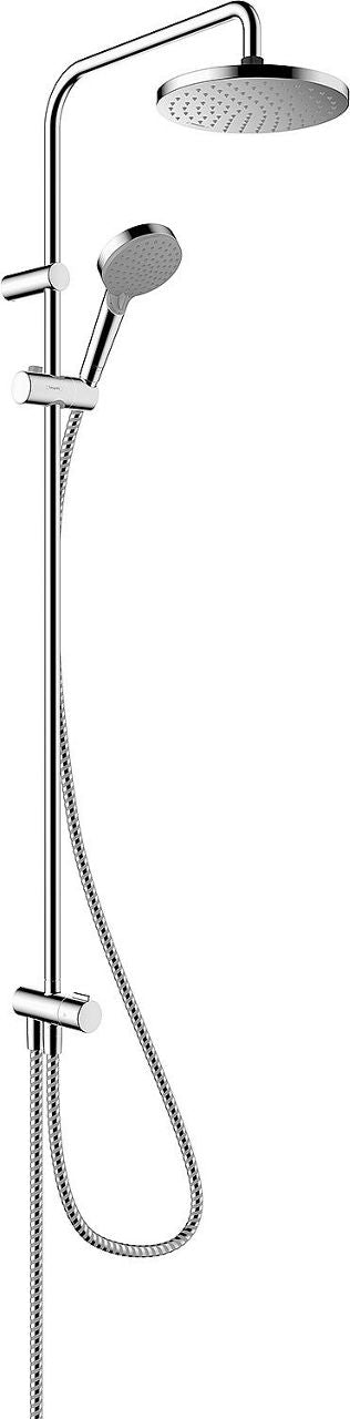 Hansgrohe Vernis Blend 200 Reno shower column with hand shower + 205 mm diameter overhead shower, chrome