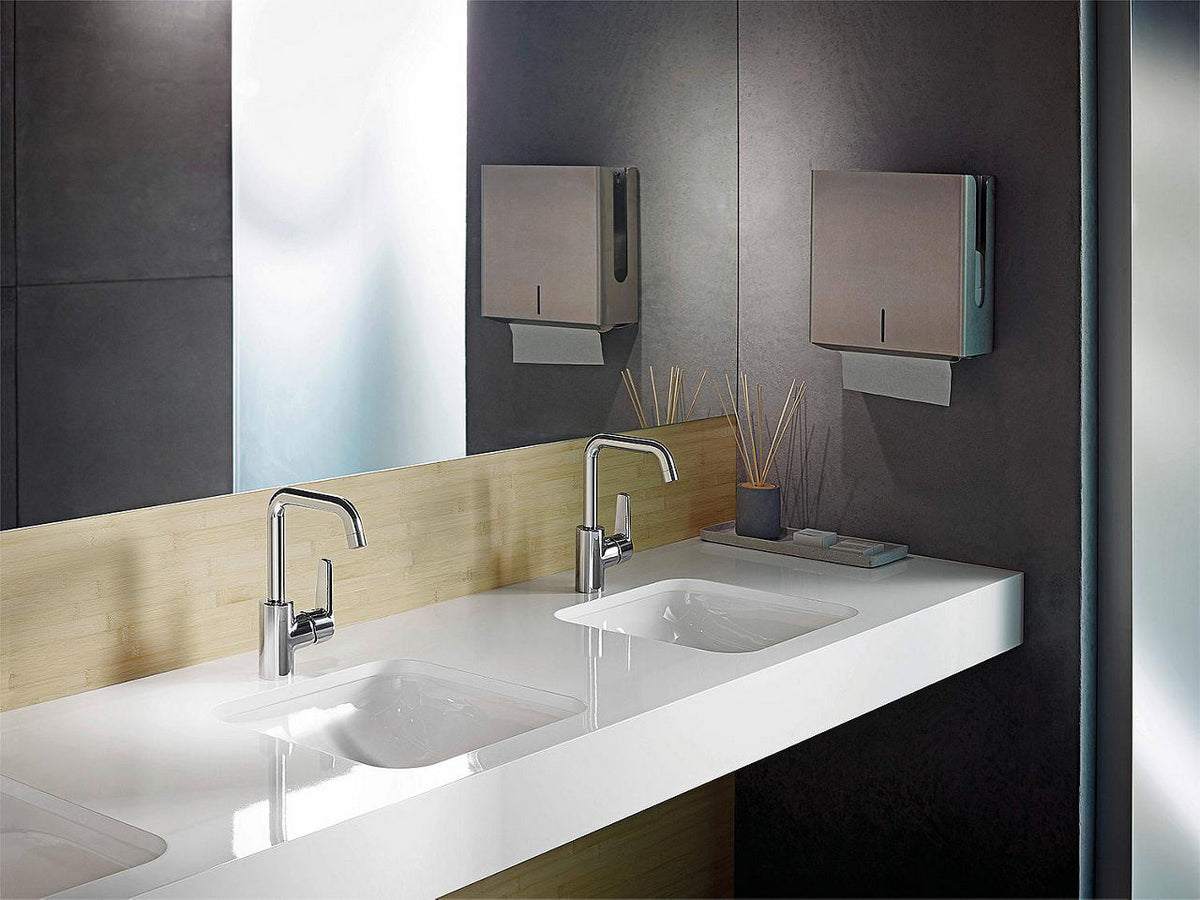 Mitigeur de lavabo Hansa Hansapolo saillie 152 mm chromé