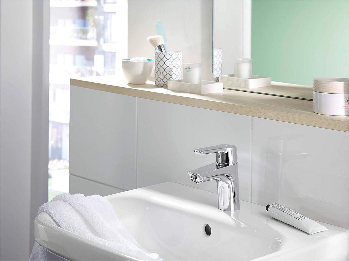 Mitigeur de lavabo Hansa Hansapolo saillie 103 mm chromé