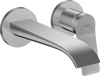 Mitigeur de lavabo mural Hansgrohe Vivenis saillie 192 mm chromé
