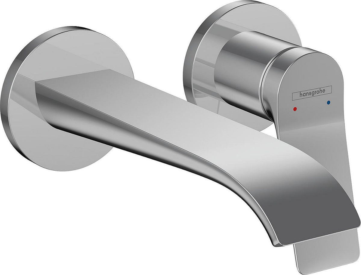 Mitigeur de lavabo mural Hansgrohe Vivenis saillie 192 mm chromé
