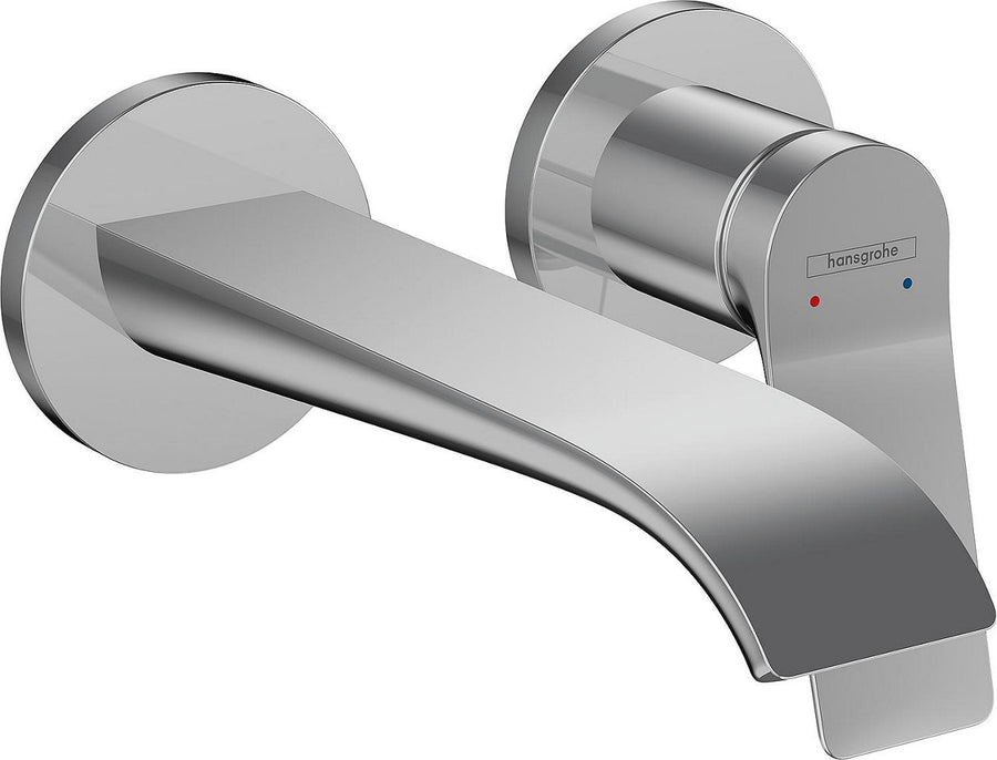 Mitigeur de lavabo mural Hansgrohe Vivenis saillie 192 mm chromé