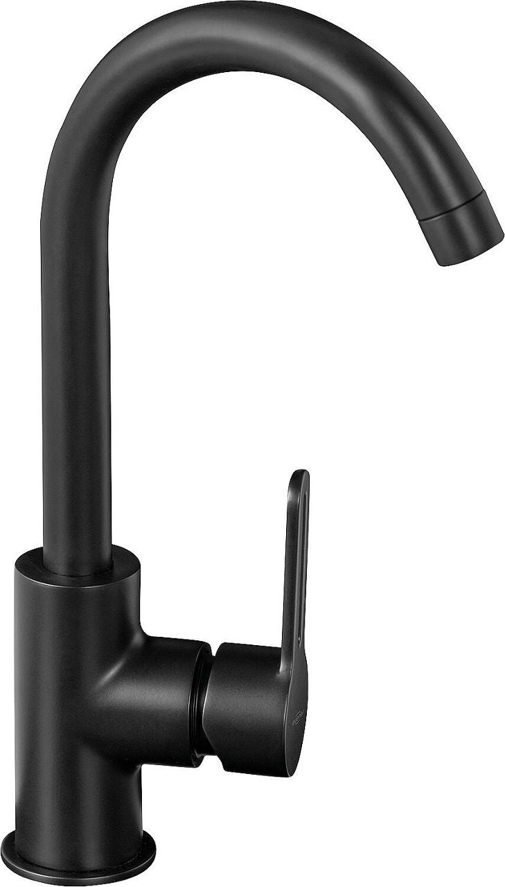 Mitigeur de lavabo Evenes Enzan Nero saillie 126mm noir mat