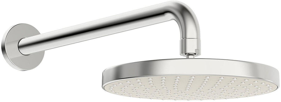 Pomme de douche Hansa Hansabasicjet 1 jet Ø 200 mm, chromé, avec tuyau de raccordement mural, saillie 348 mm