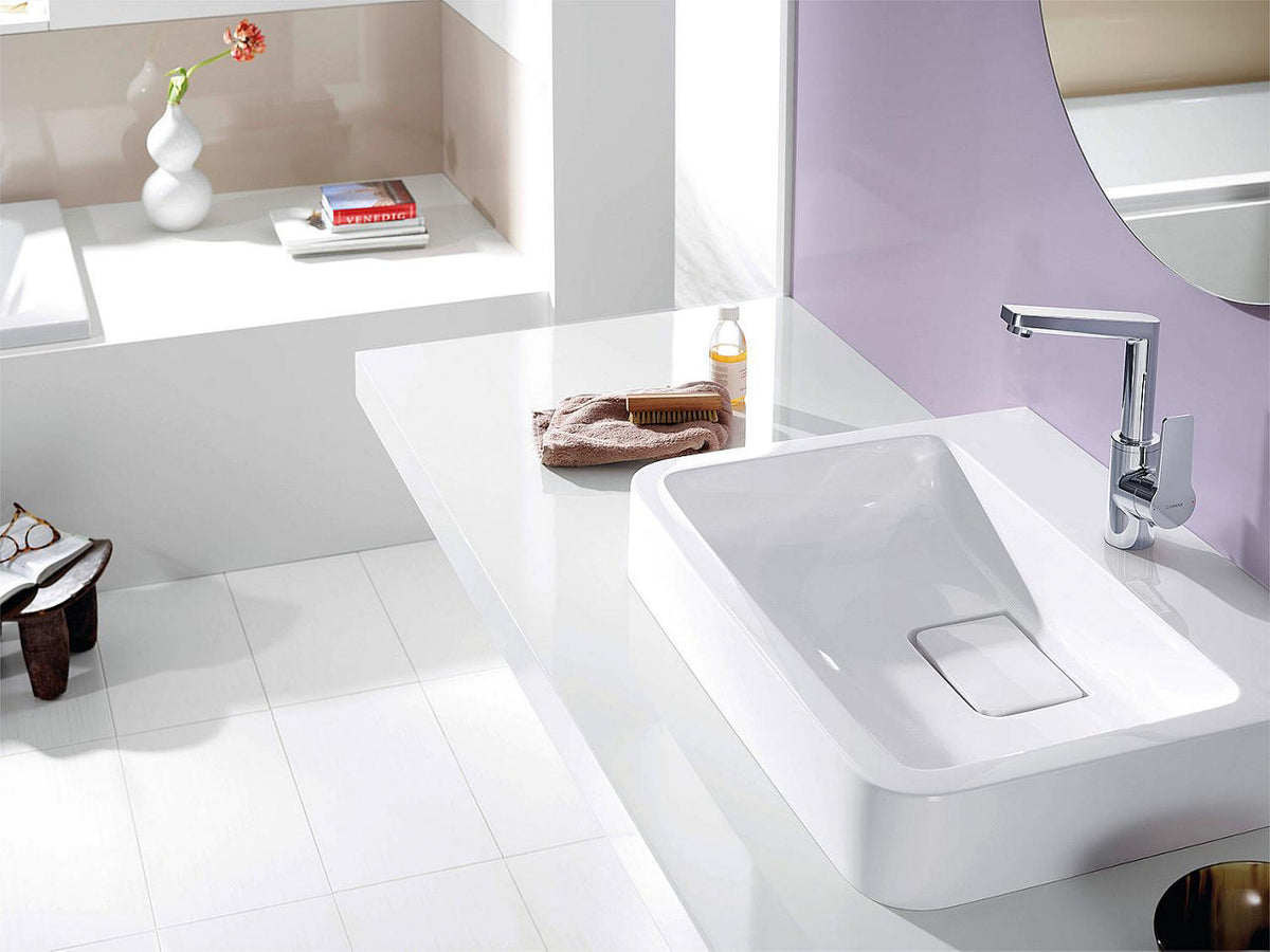 Mitigeur de lavabo Hansa Hansatwist saillie 130 mm chromé