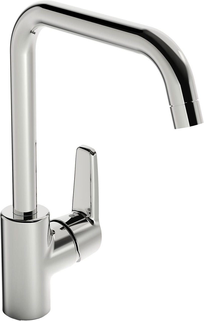 Mitigeur d'évier Hansa Hansapolo bec pivotant saillie 203 mm chrome
