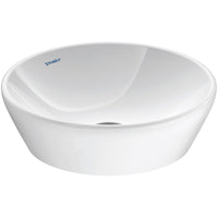 Vasque à poser Duravit D-Neo ØxH : 400 x 125 mm, sans couvercle, sans HL, blanc