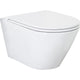 Pack combiné Jacui WC suspendu à fond creux sans bride de rinçage avec WC abattant softclose