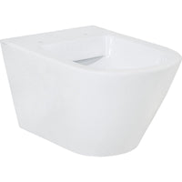WC suspendu à fond creux Jacui sans bride de rinçage en céramique, blanc L x H x P : 370x340x540 mm