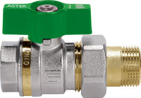 Robinet à boisseau sphérique eau potable EFFEBI Aster ACS mâle × femelle, poignée à levier