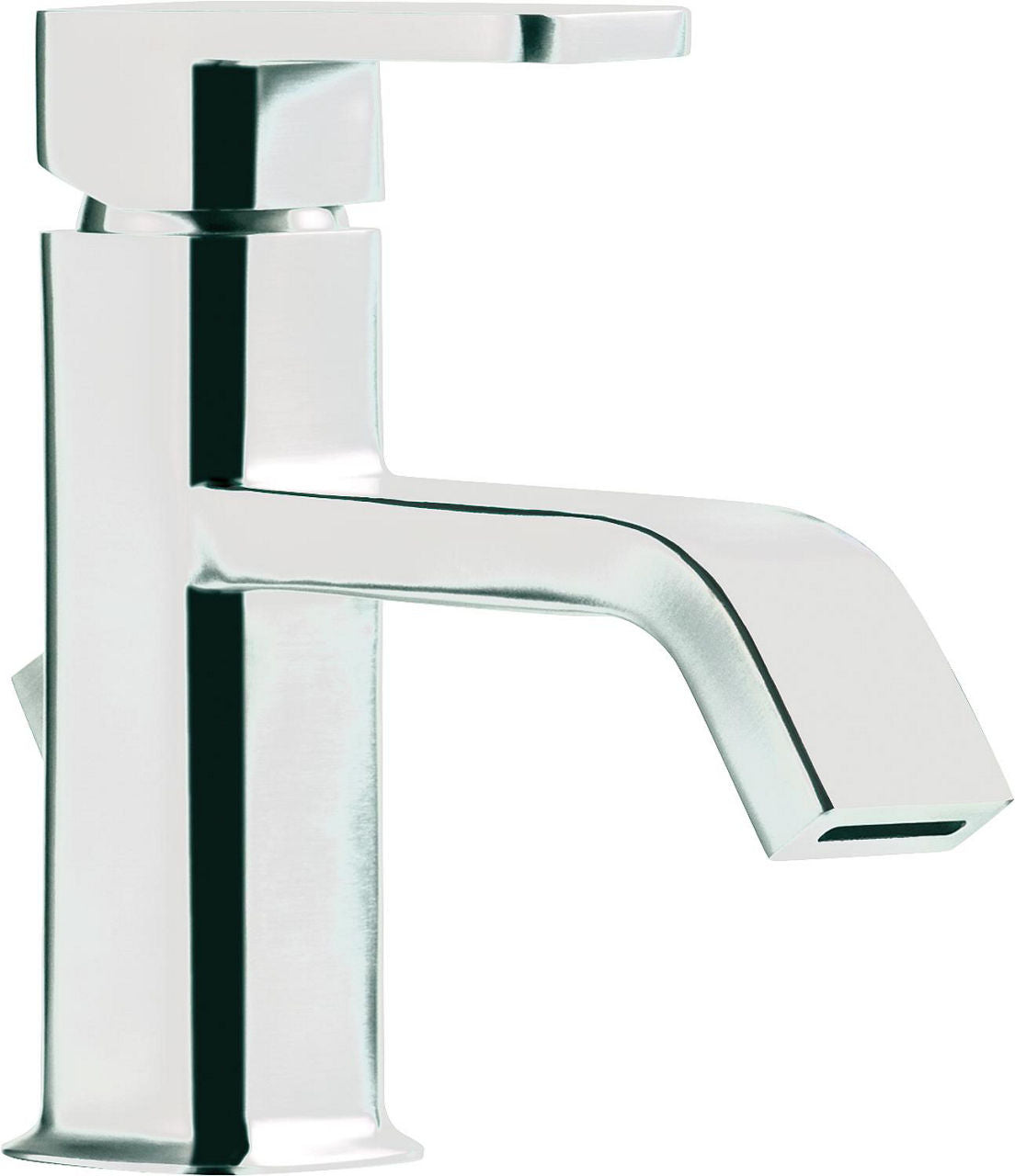 Mitigeur de lavabo Evenes Cubo saillie 140mm inox mat