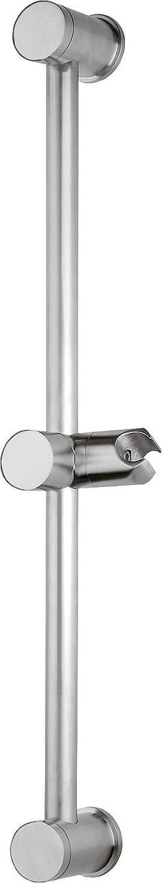 Barre de douche inox ronde 600 mm inox mat