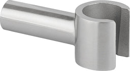 Support de douchette inox Round inox mat
