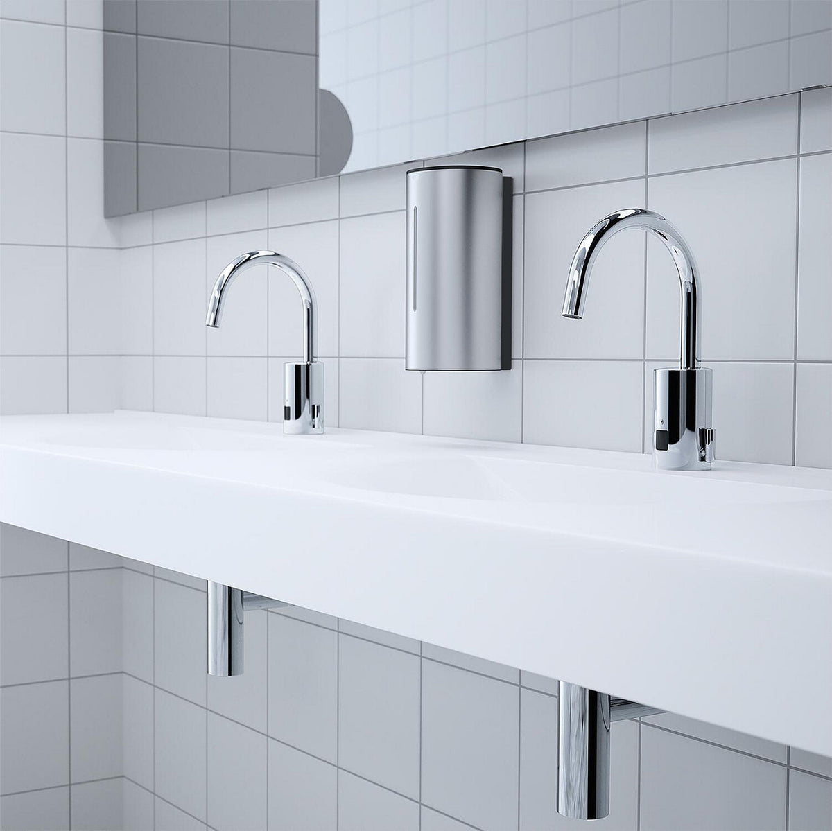 Robinetterie électronique de lavabo Conti loopino G10 saillie 147mm chromée