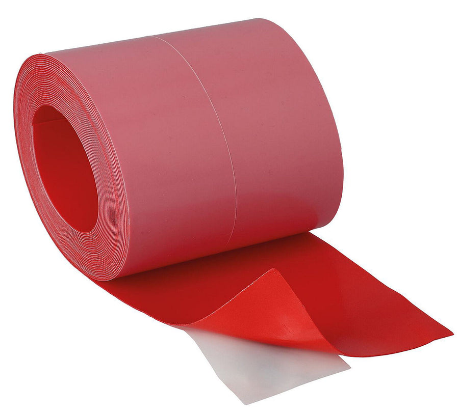 Ruban d'angle autocollant, sans non-tissé, rouge (LxL) 10m x 10 cm