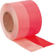 Bande de plinthe, autocollante, sans non-tissé sur une face, rouge (L×l) 10m × 10cm