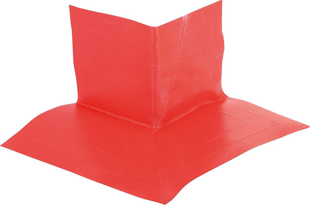 Angle extérieur, autocollant, sans non-tissé, rouge, 50 mm de hauteur