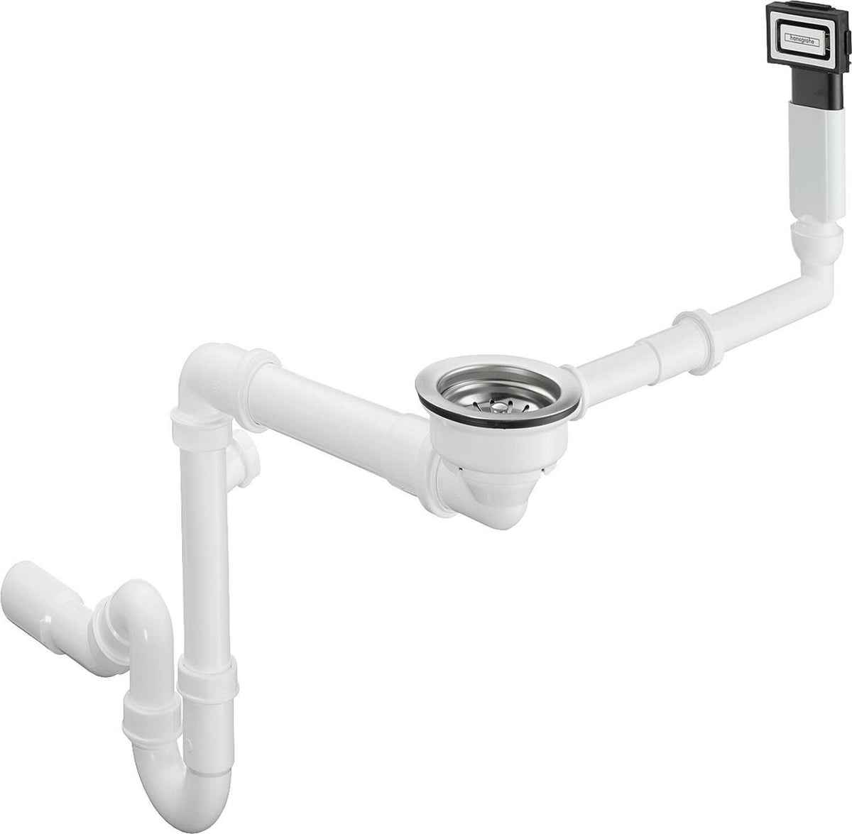 Bonde et trop-plein hansgrohe pour vasque simple granit D16-10