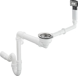 Bonde et trop-plein hansgrohe pour vasque simple granit D16-10
