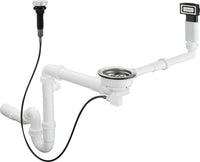 Bonde et trop-plein hansgrohe pour vasque simple granit D16-10