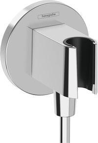 Coude mural Hansgrohe Fixfit S avec support de douchette DN15 (1/2") chrome
