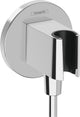 Coude mural Hansgrohe Fixfit S avec support de douchette DN15 (1/2") chrome