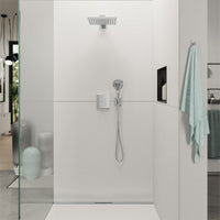 Coudes de raccordement mural Hansgrohe FixFit E Porter avec support de douchette