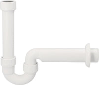 Siphon d'appareil Geberit 1 1/2" avec rosace murale