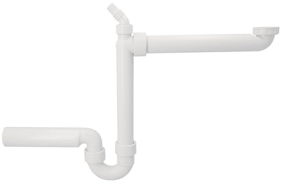 Siphon gain de place Geberit 1 1/2" DN40/DN50 avec embout flexible