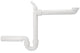 Siphon gain de place Geberit 1 1/2" DN40/DN50 avec embout flexible