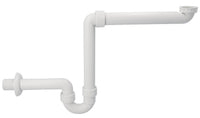 Siphon gain de place Geberit 1 1/2" DN40 avec rosace murale