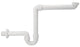 Siphon gain de place Geberit 1 1/2" DN40 avec rosace murale