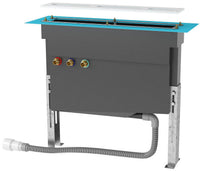 Bâti-support pour robinetterie de baignoire 3-5 trous avec coffre flexible, plaque de fixation et manchette d'étanchéité