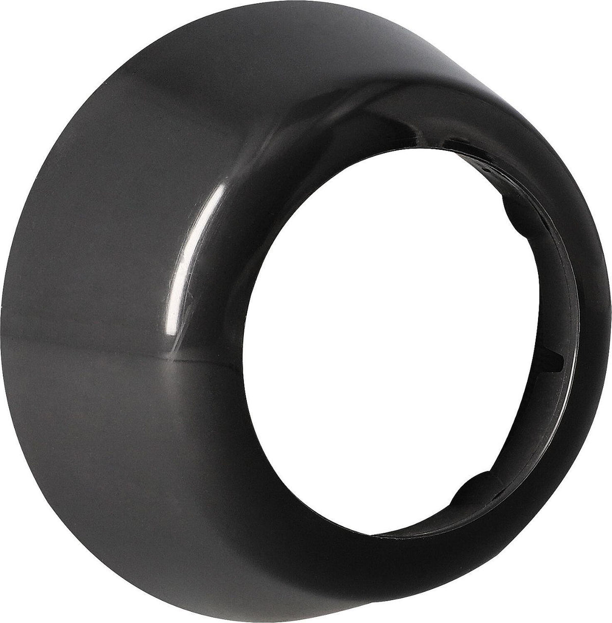 Rosace murale pour siphon plastique, gris