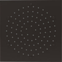 Pomme de douche Cube evenes, noir mat, 210 x 210 mm, acier inoxydable